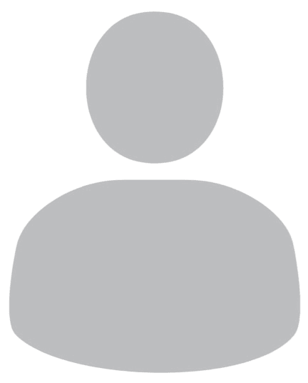 Gray silhouette of a person on black.